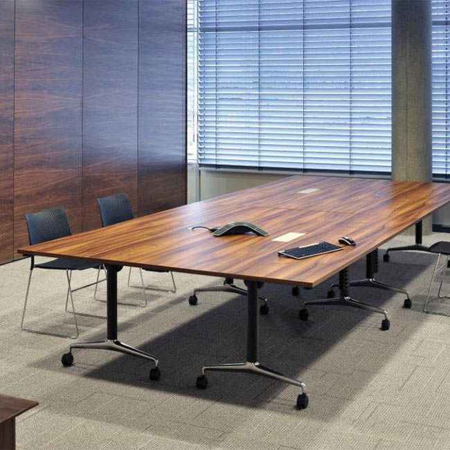 Orangebox Obvio Active Flip Top Table - Oval